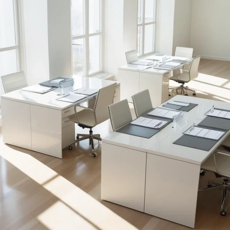 alt="Nettoyage de bureaux professionnels à Strasbourg – espace propre et organisé couleurs claires"